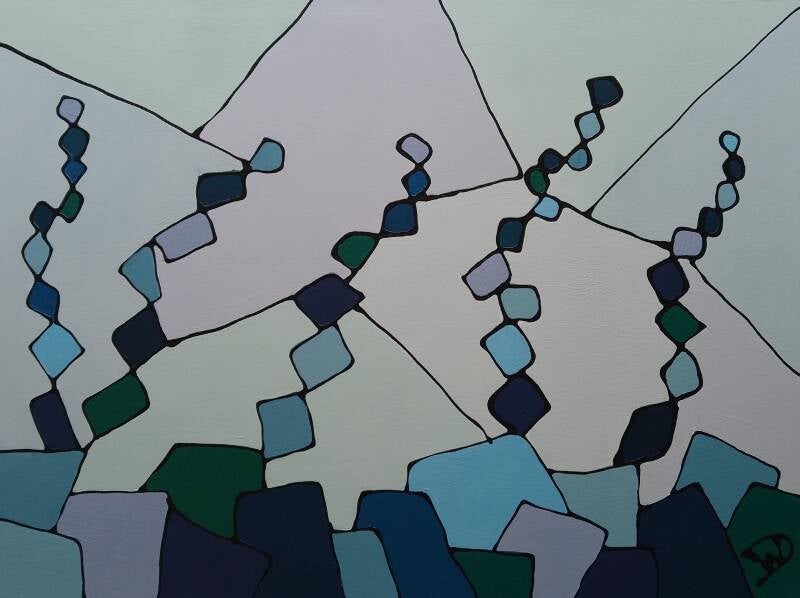 Flowers in the ocean, artist ; Wiesje van Dam