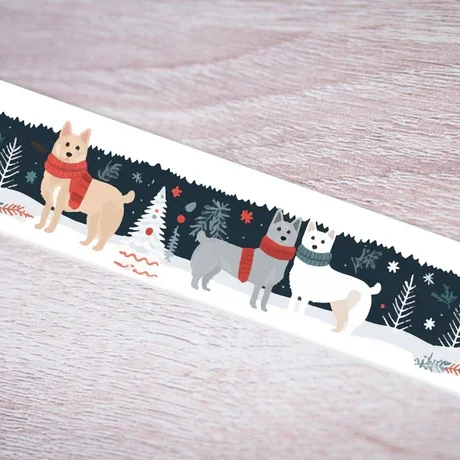 UV Printed Halsband "Winterdogs" 25mm