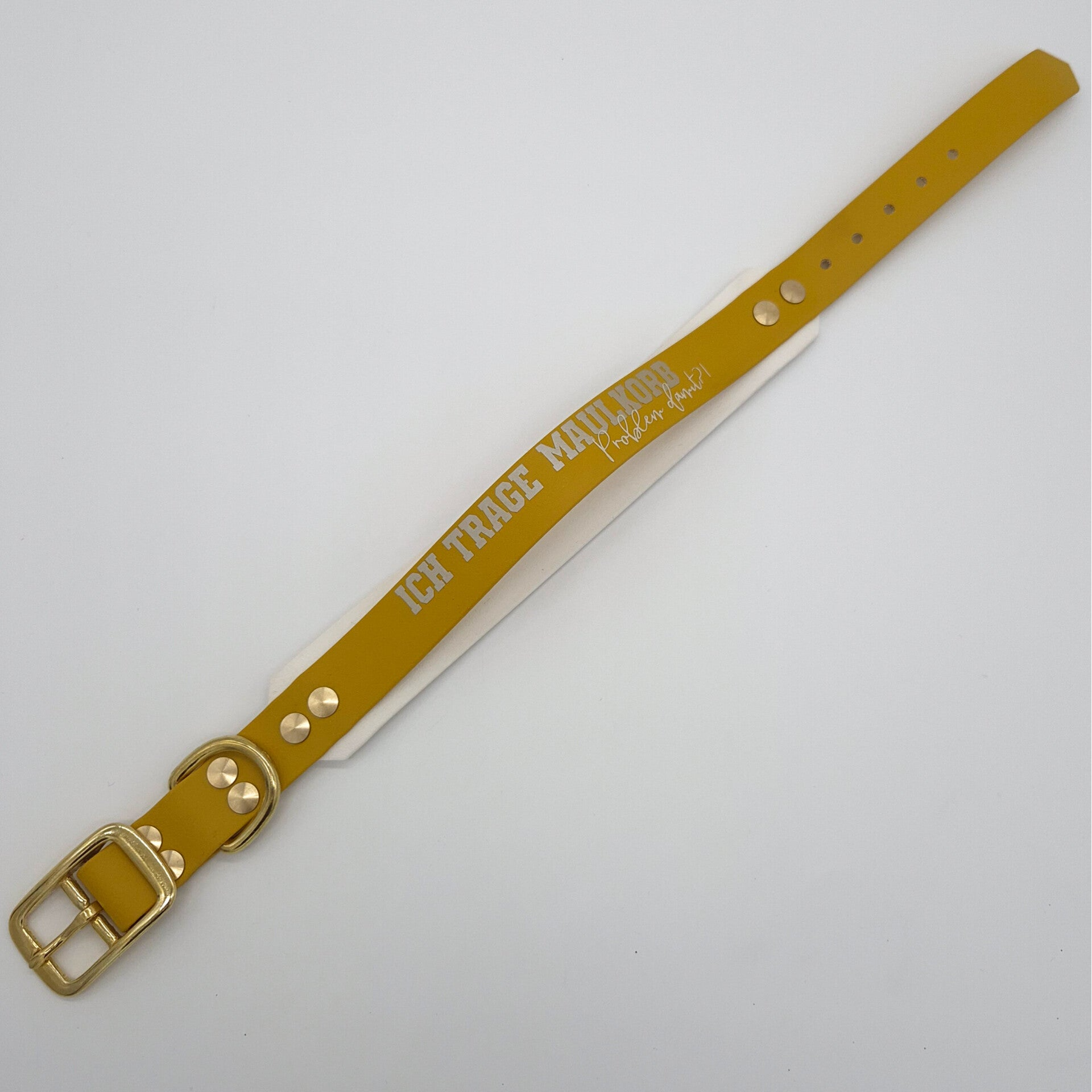 Sofortverkaufartikel Biothanehalsband "Ich trage Maulkorb"