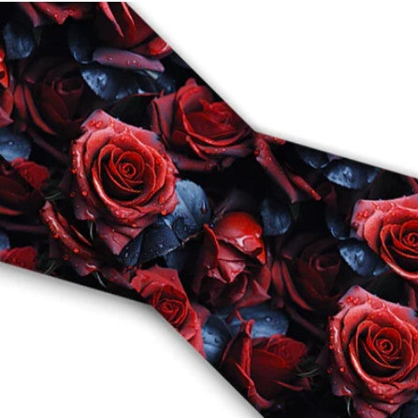 UV Printed Halsband "Dark Rose" 25mm