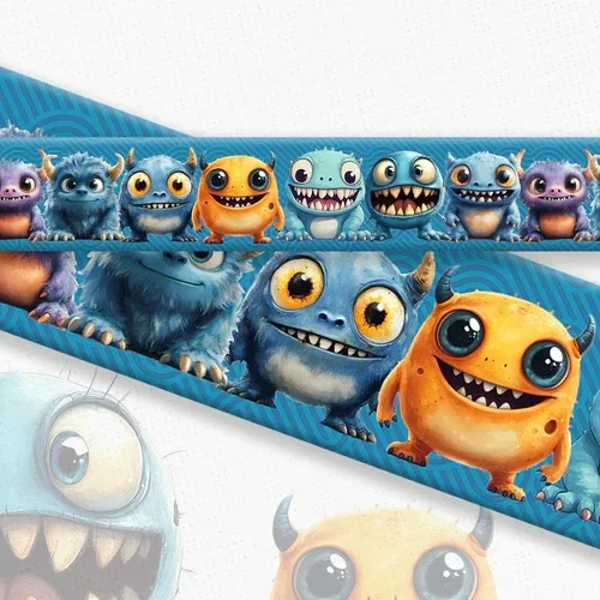 UV Printed Halsband "Monster" 38mm/25mm