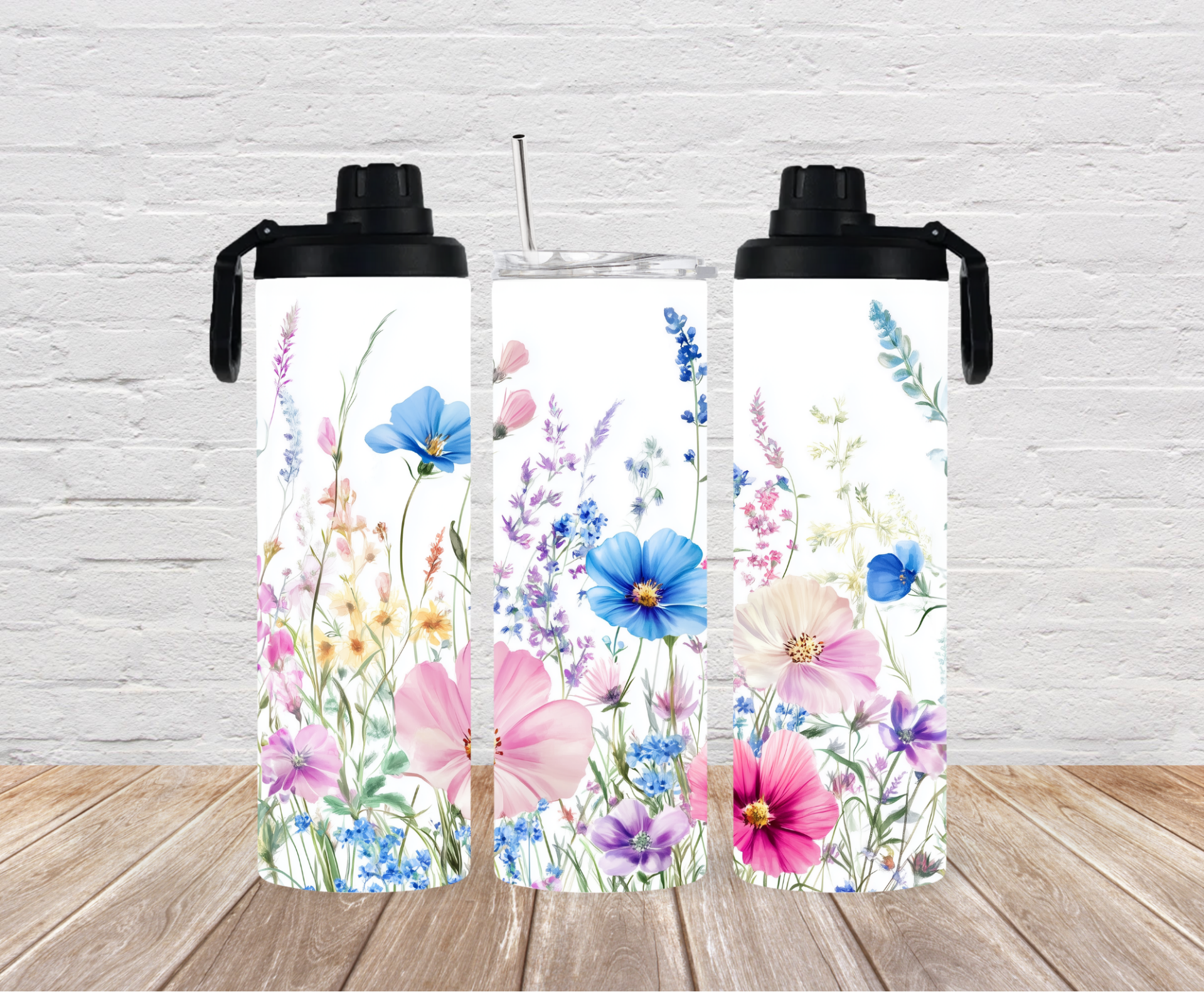 Thermobecher Blumenwiese ( mit 2 Deckel )