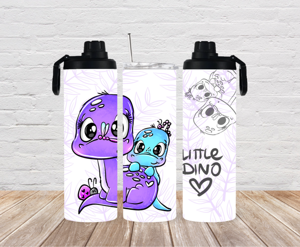 Thermobecher Dino Mädchen ( mit 2 Deckel )