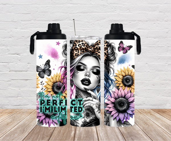 Thermobecher I'm not perfect ( mit 2 Deckel )