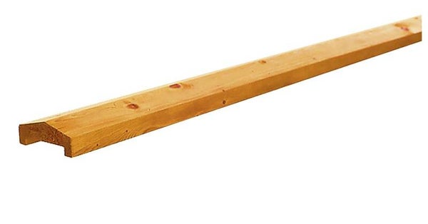 Grenen geschaafde afdekkap met sponning (6,2 cm) 3,5 x 8,5 x 180 cm