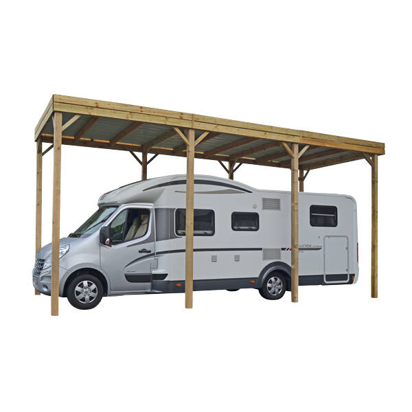 Vrijstaande carport voor mobilhome