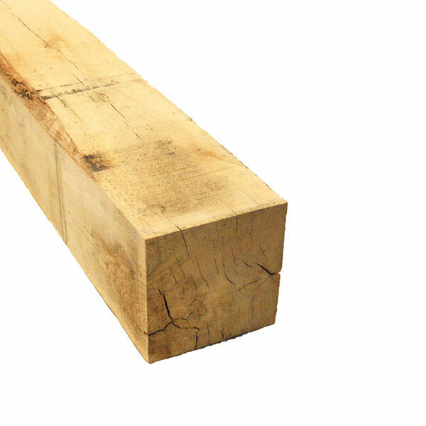 Vierkante paal in Eik Glad geschaafd 150 x 150 x 2100