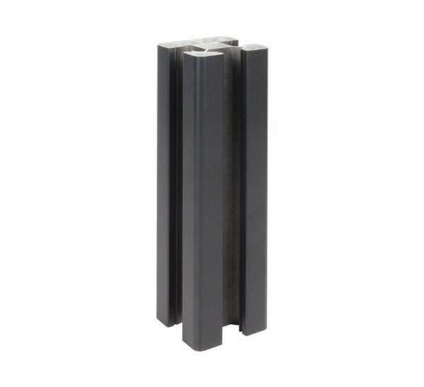 Aluminium Composiet schuttingpaal Zwart