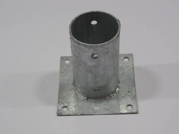 paalhouder met plaat , rond dia 10