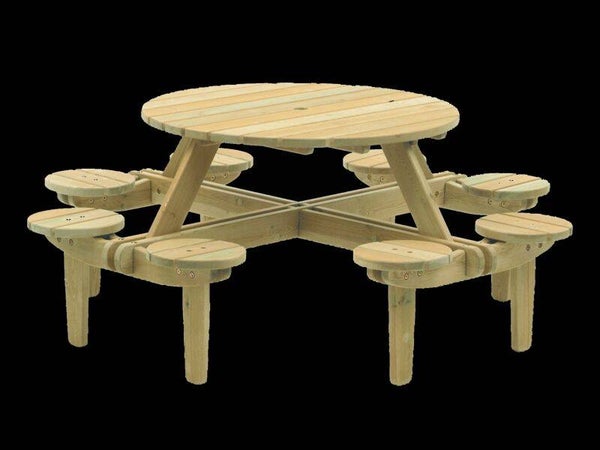 Ronde pic-nic tafel diameter 188 cm