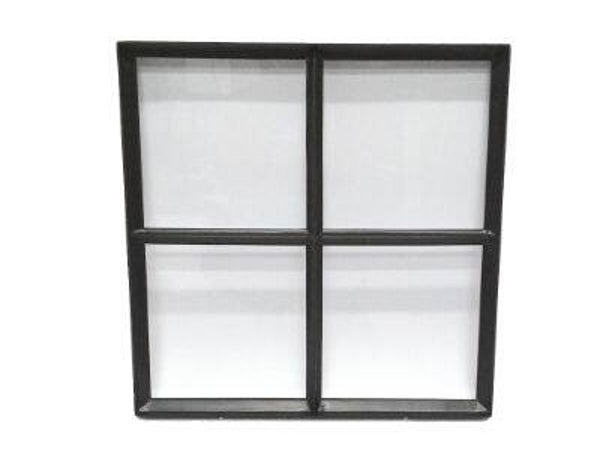 Stalen raam 500 x 500 ( vast ) enkel glas