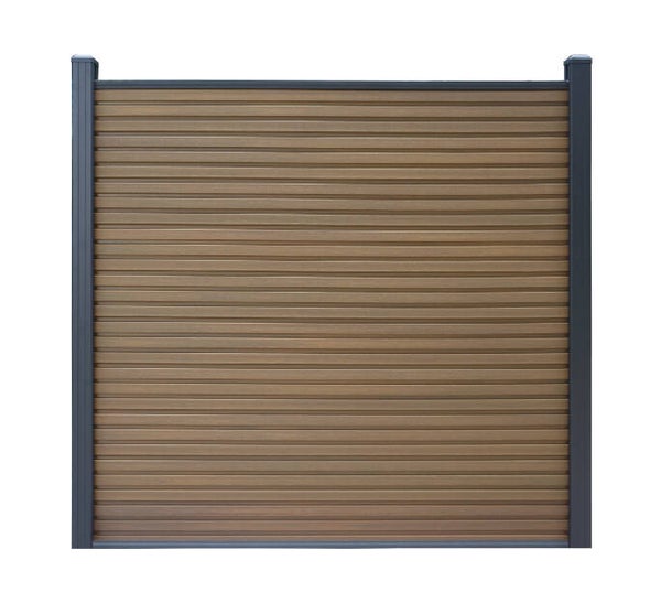 Composiet schutting Rhombus Teak Horizontaal