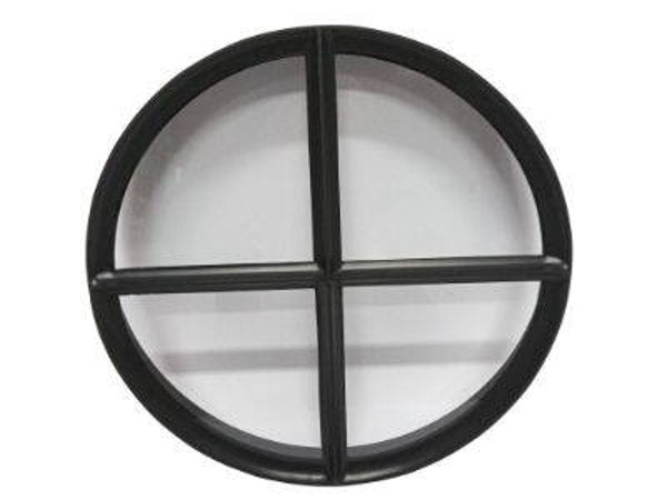 Rond stalen raam dia 40 ( vast ) enkel glas