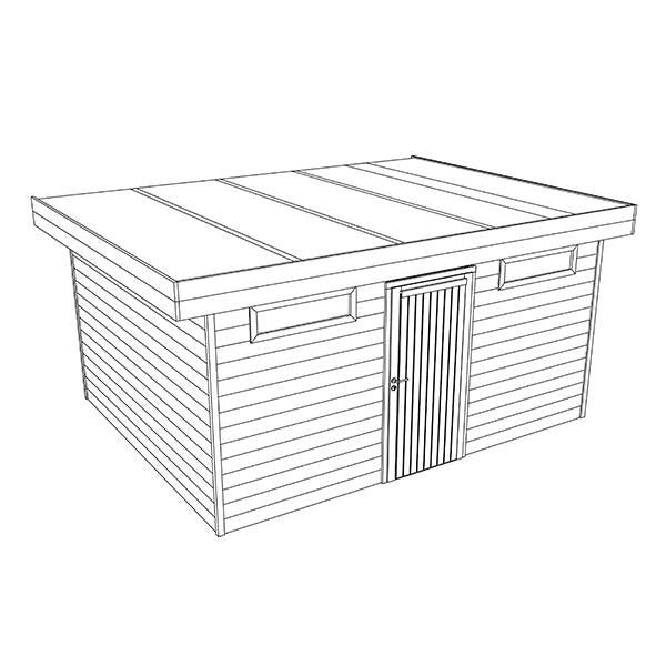 Tuinhuis xl 330 x 420