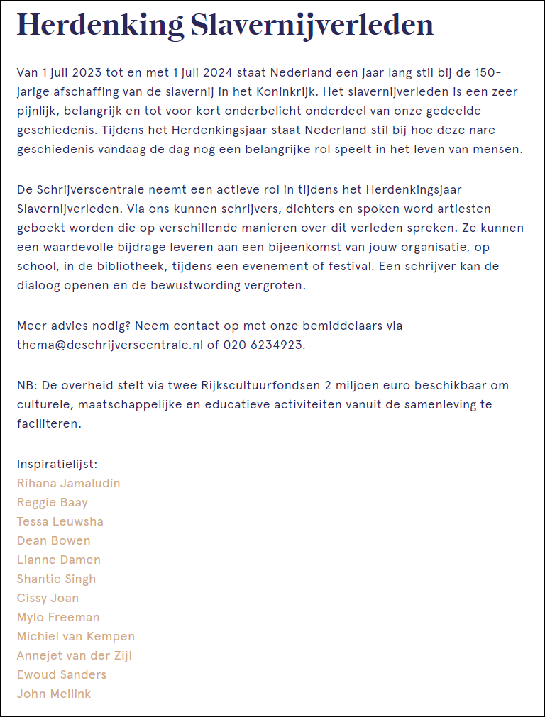 Slavernijverleden, slavenhandel