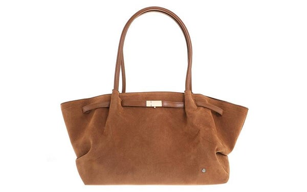 Khaki suède shopper Cambridge