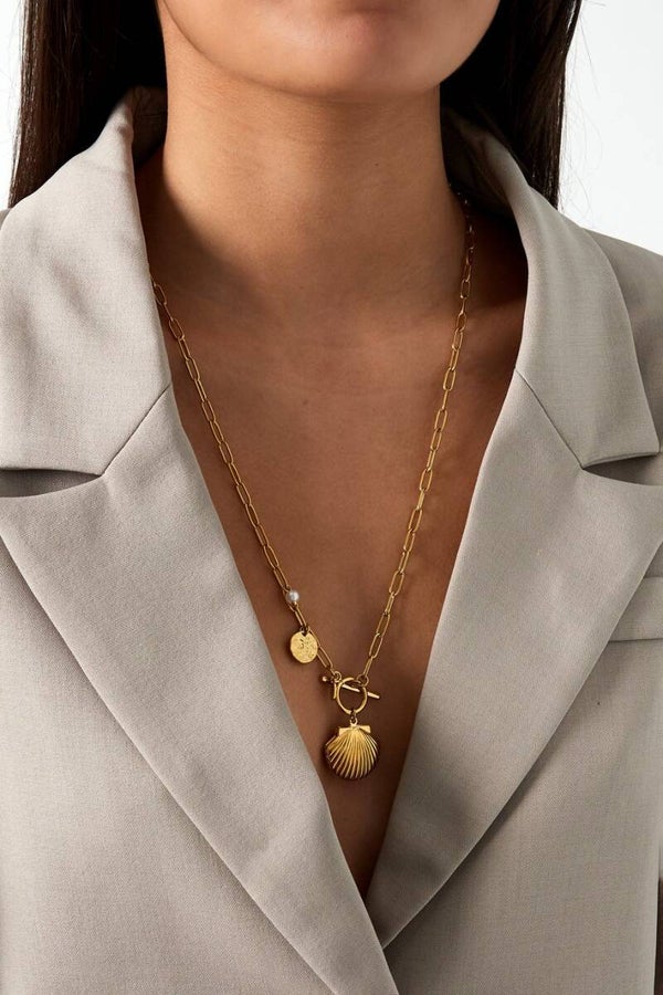 Ketting Stainless steel Schelp