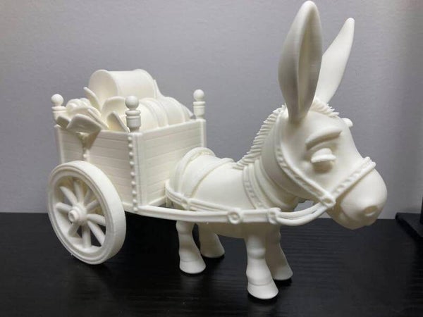 3d printed donkey and wagon