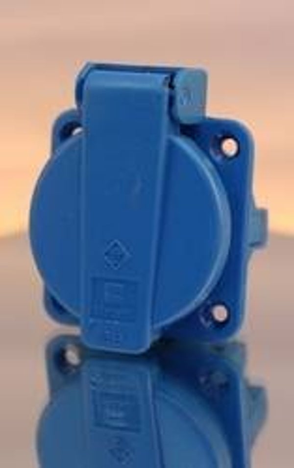 Wandcontactdoos spatwaterdicht inbouw