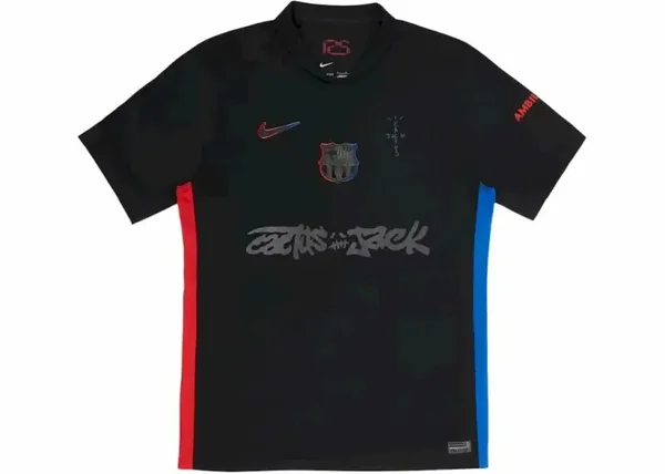 FC Barcelone Maillot Foot Extérieur 2024-2025 Travis Scott Cactus Jack