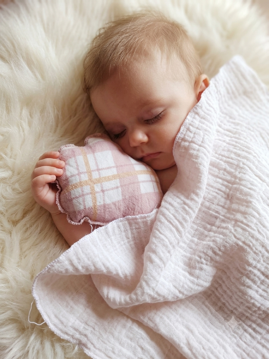 Schmusetuch mit Kuschelfreund für Babys & Kleinkinder