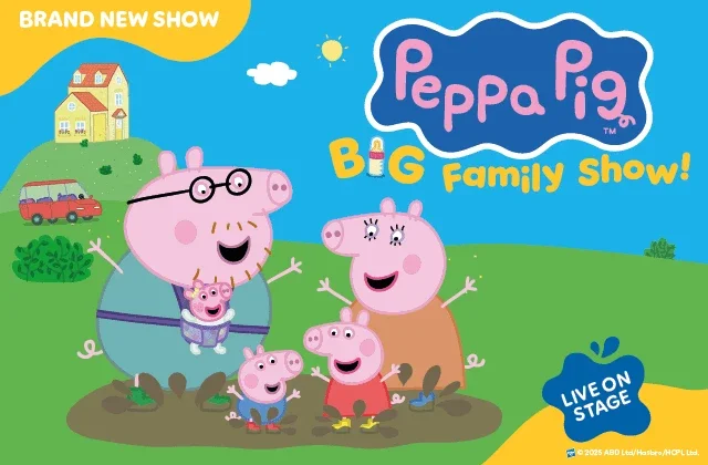 Peppa Pig live show Portsmouth local theatre kings theatre Southsea things to do with kids pre schoolers and toddlers Hampshire 