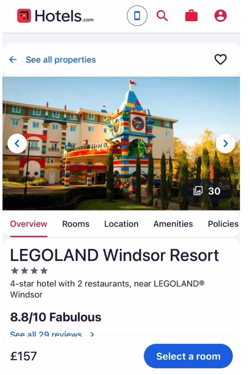 Cheap legoland hotel stays 