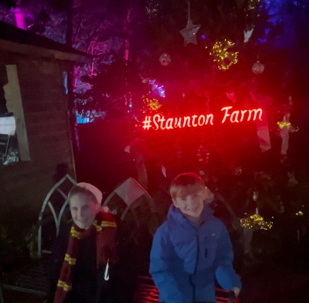 Enlightened Staunton Farm Havant review 2024 light trails Hampshire festive days out with kids 