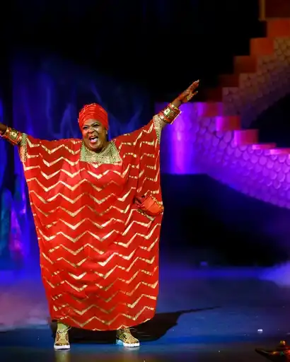  Aladdin Kings Theatre Portsmouth review  Pompey Panto Aladdin  Hampshire family Christmas outing Jack Eadwards Jacob Bailey Shaun Williamson Rustie Lee 