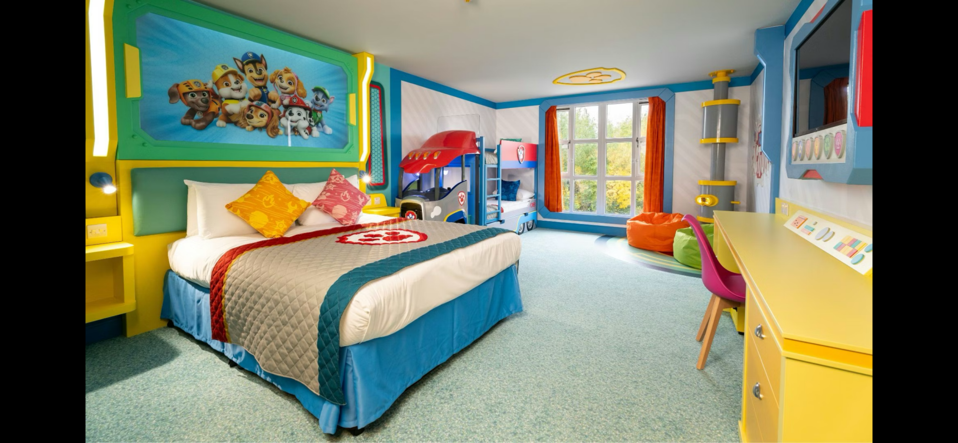 Paw patrol Room Chessington World Of Adventures Advenuture bay new paw patrol theme park uk paw patrol activities for kids uk 