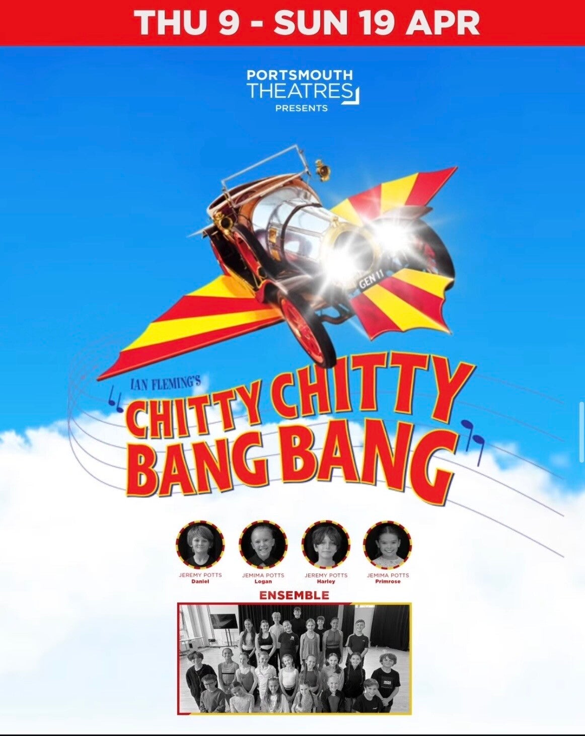 Chitty chitty bang bang Portsmouth theatre where to take the kids family theatre kings theatre 