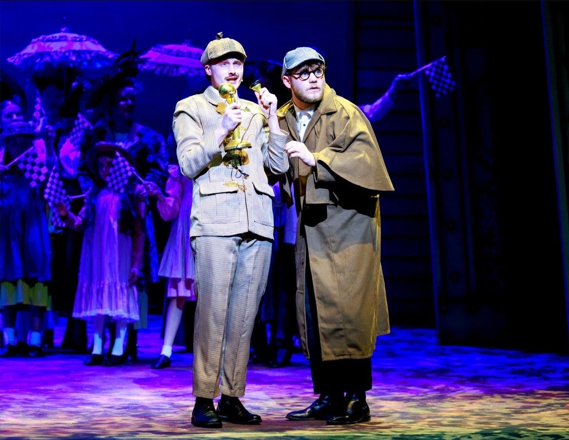Chitty Chitty Bang Bang musical family musical UK Kings Theatre Portsmouth things to do in Portsmouth with kids 	days out  portsmouth family theatre trip UK Chitty Chitty Bang Bang flying car 