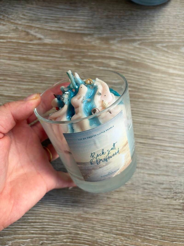 ROCK SALT & DRIFTWOOD CANDLE