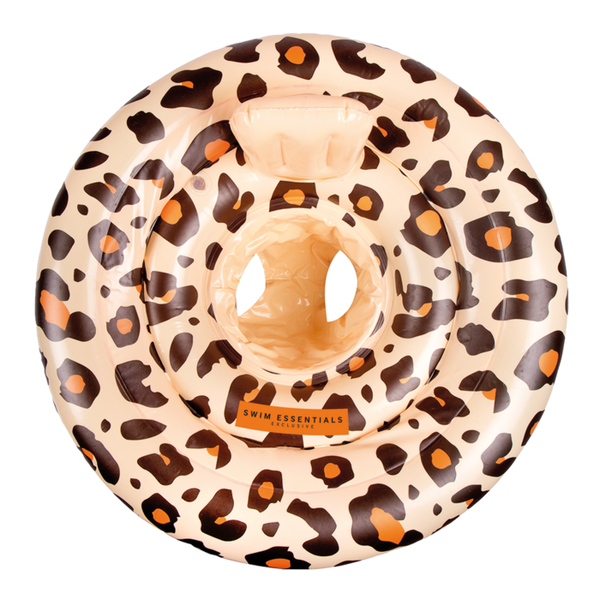 Swim Essentials Baby float Beige Panterprint 0-1 jaar
