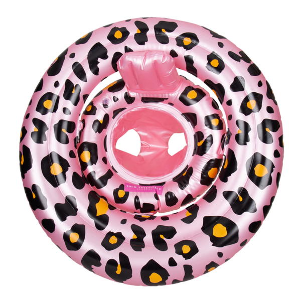 Swim Essentials Baby float Rosé goud Panterprint 0-1 jaar