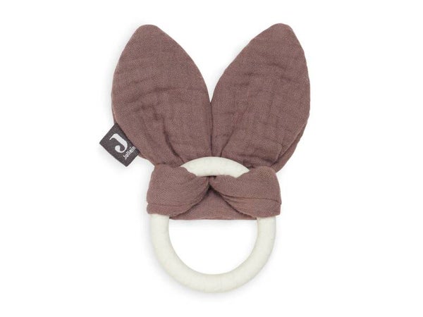 Jollein bijtring siliconen bunny ears - chestnut