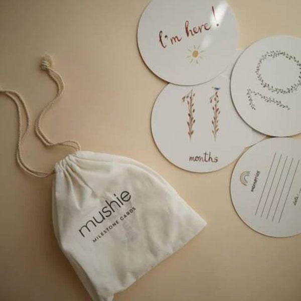 Mushie milestone cards