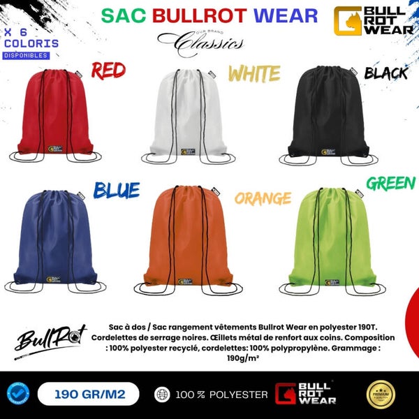 Sac de rangement / Sac a dos Bullrot Wear 100% polyester x 6 couleurs