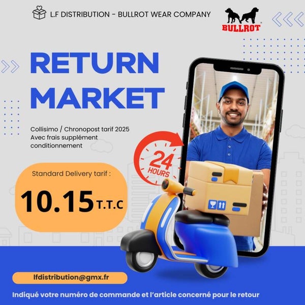 RETURN MARKET "BULLROT WEAR " 10.15 Euros ttc