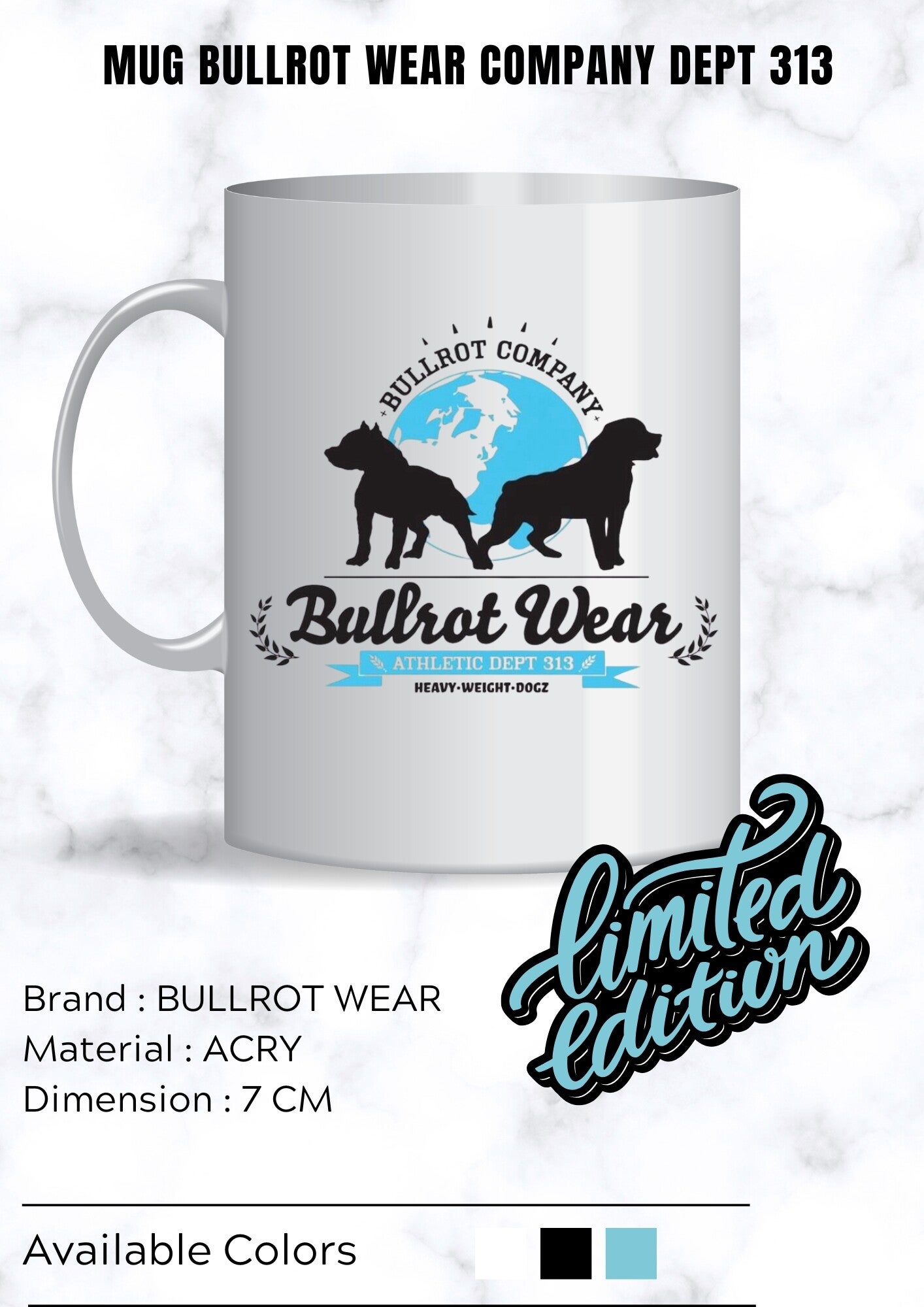 Mug - Tasse Bullrot Wear Company 313 Dept (Limited Edition)