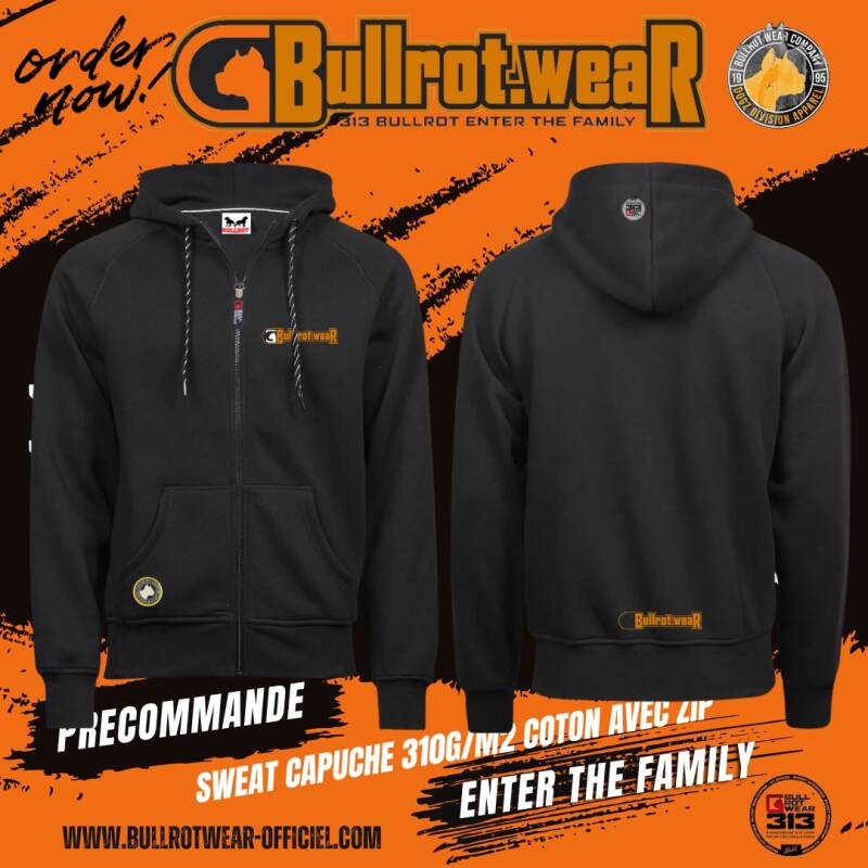 Sweat Sans Manches Noir BullRot Squad - Taille 10 Ans, Occasion Très Bon état, Style Streetwear