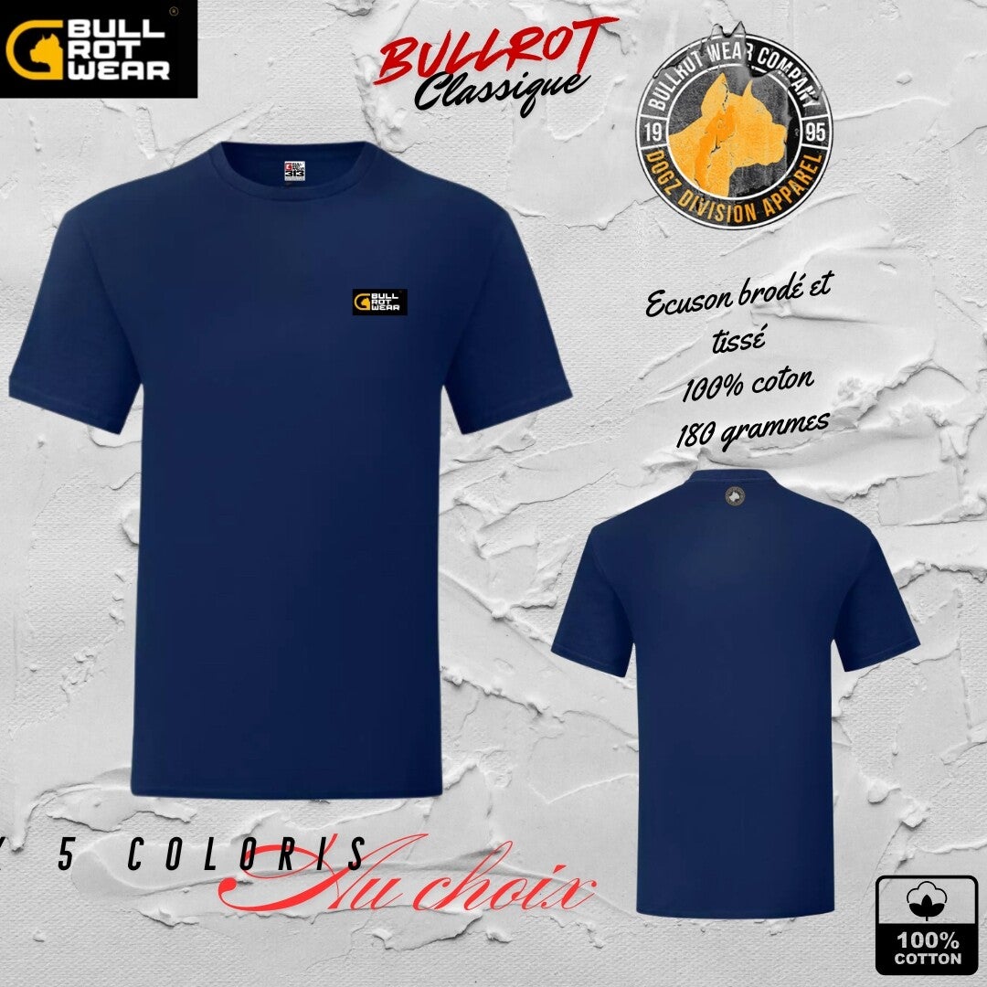 T-shirt Bullrot Homme Taille XL - Noir, Coton, Manches Courtes - Occasion Très Bon état