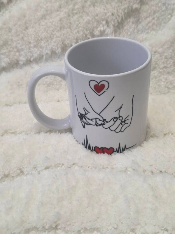 Mug mains entrelacées – cadeau couple