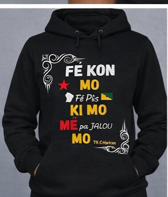 sweat message créole personnalisé – TK Création
