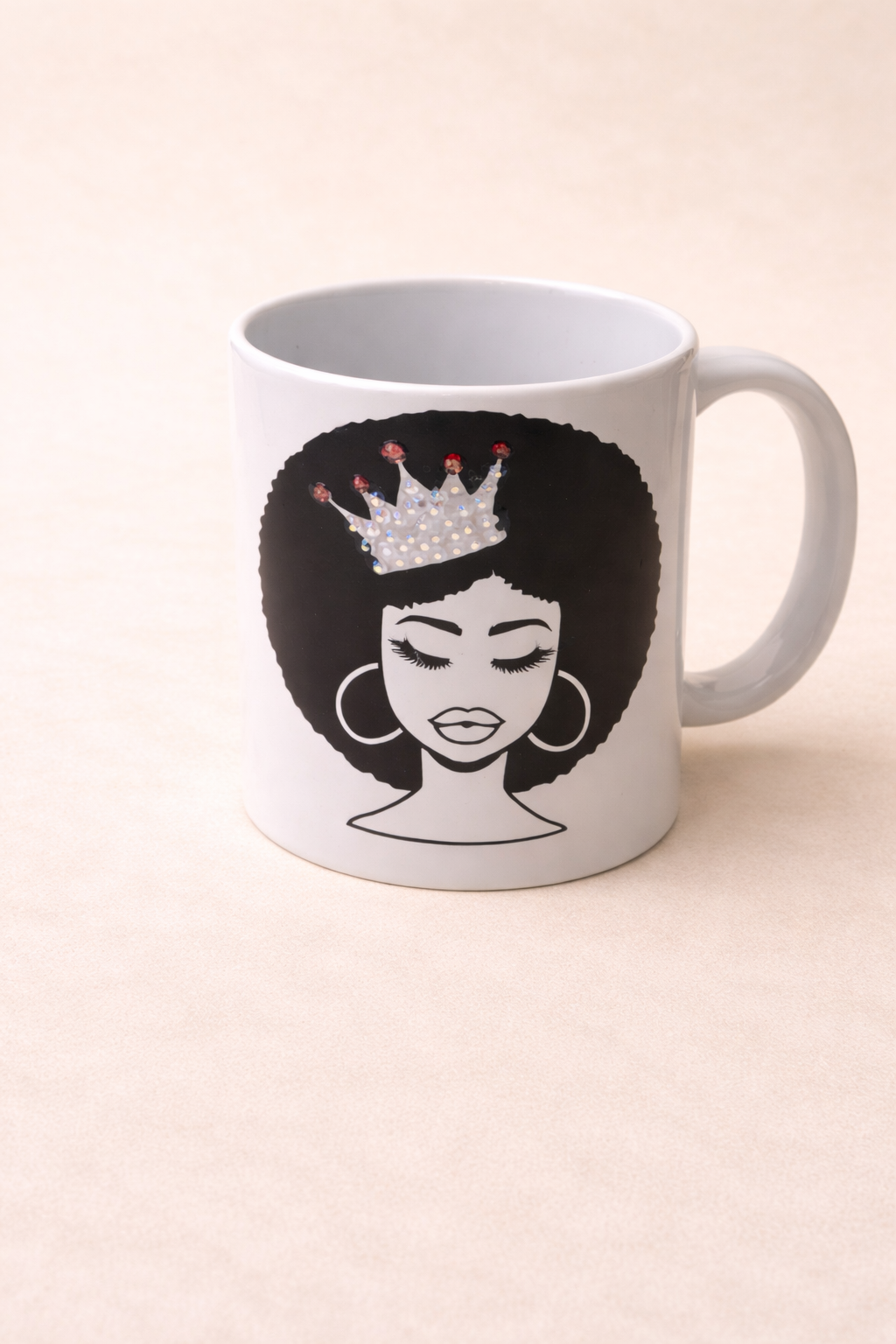 Mug Reine Strass – Création artisanale