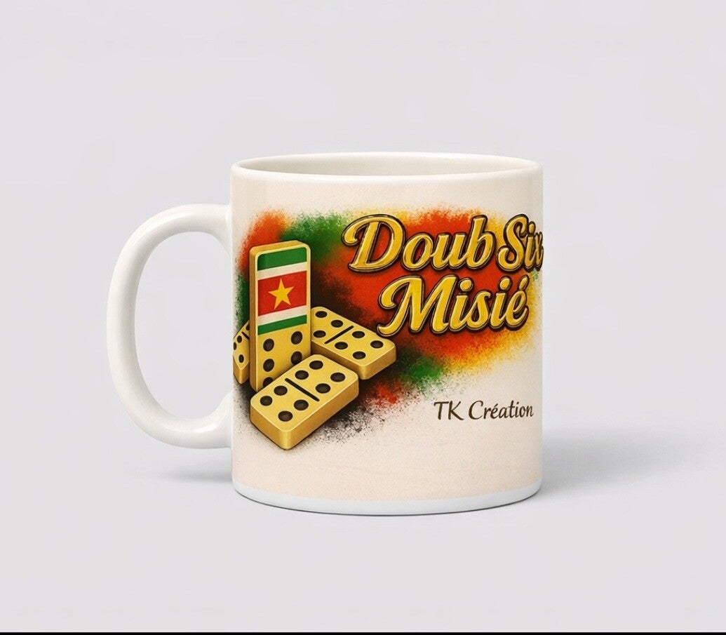 Mug créole personnalisé – Prénom & vibes soleil ☀️