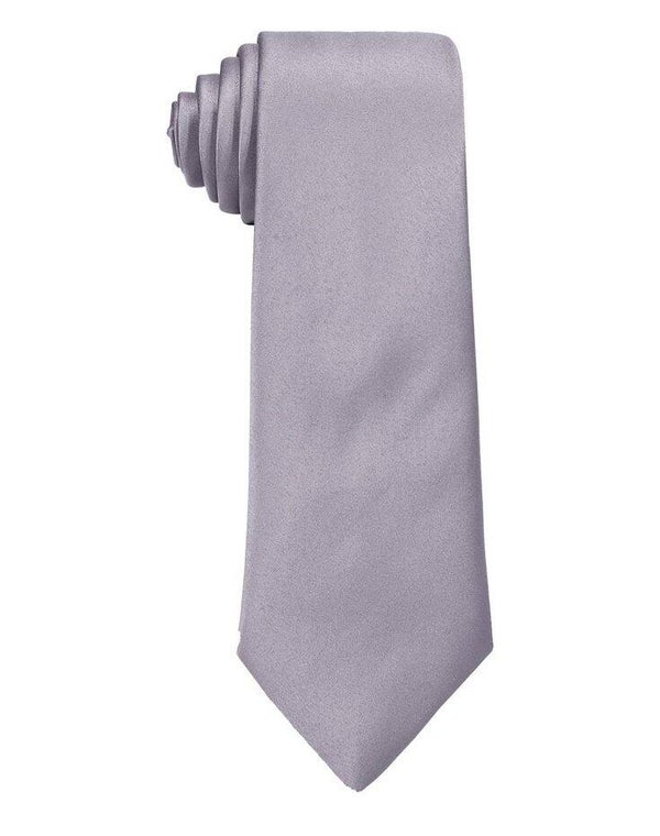 CORBATA GRIS PERLA SATINADA