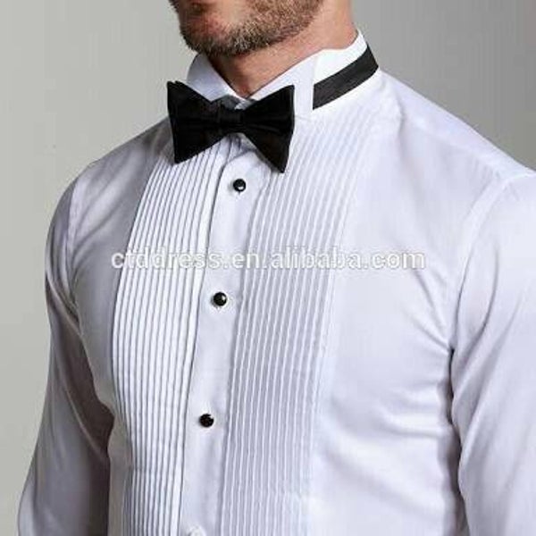 CAMISA BLANCA, CUELLO DE PALOMA IDEAL PARA SMOKING Y MOÑO
