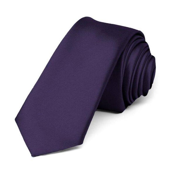 CORBATA MORADA SATINADA