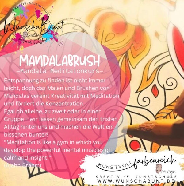 Mittwoch, 08.02.2023 | 19 Uhr MandalaBrush